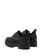 CALVIN CALZATURE Calvin Klein Stringato Flatform Laceup Casual Donna Nero Nero